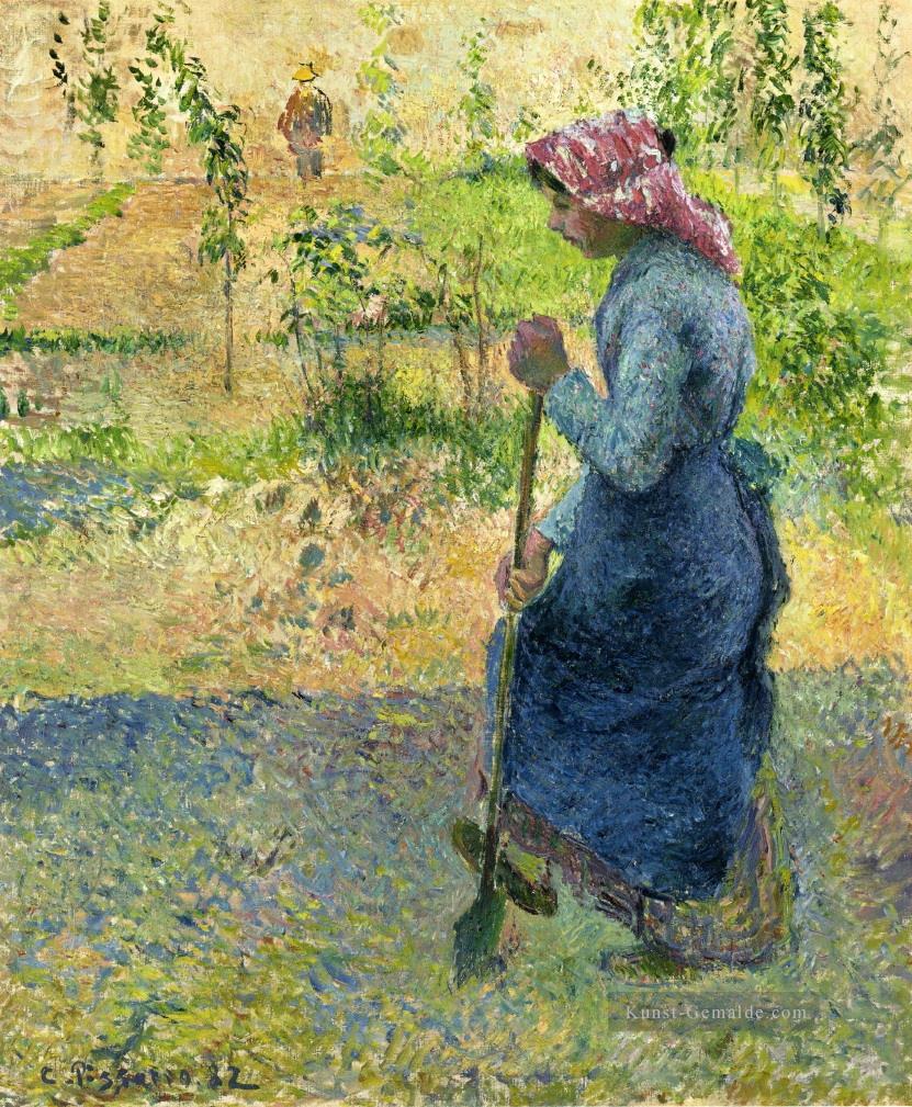 paysanne couchant 1882 Camille Pissarro Ölgemälde